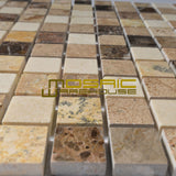 Marble Mosaic Tile, "Soul Collection", MM1203 - Breeze, Chip Size 1"X1", 12"X12", Polished