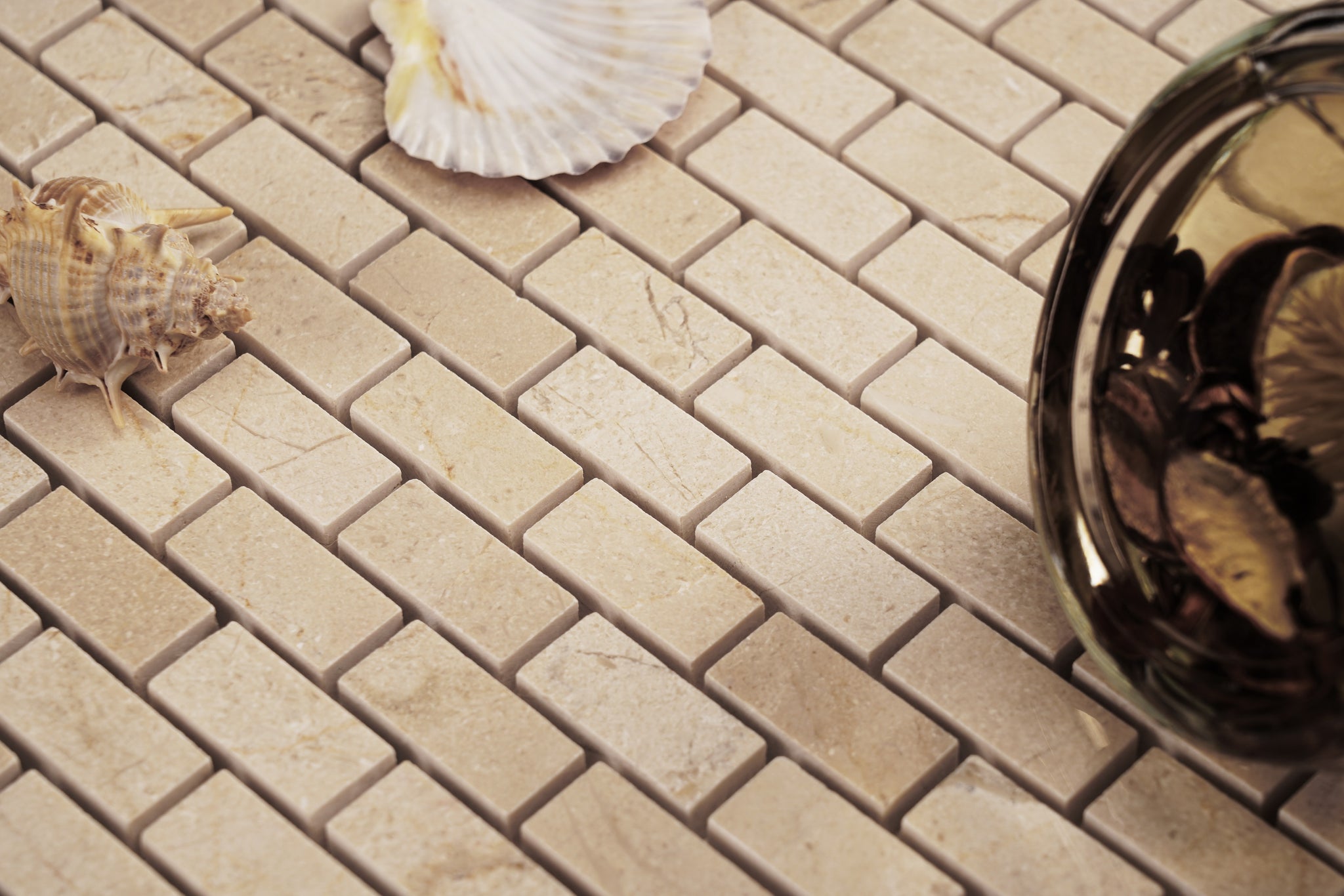 Stone Center Online Crema Marfil Marble 2x4 Grand Brick