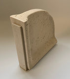 Artificial Stone Resin Shower Corner Shelf Bath Accessories (Light Travertine)