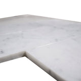 Carrara White Marble Field Tile, CWMT0412-H, 4"X12" Subway Tile, Honed