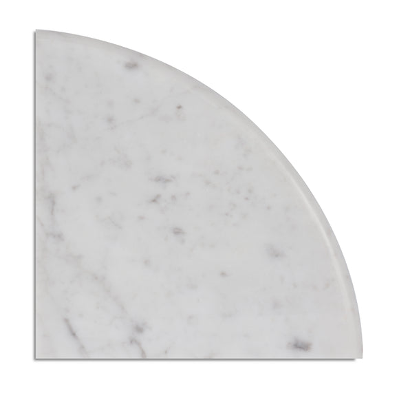 Carrara White Marble Accessory, CWMT9SHE - Corner Shelf, 9