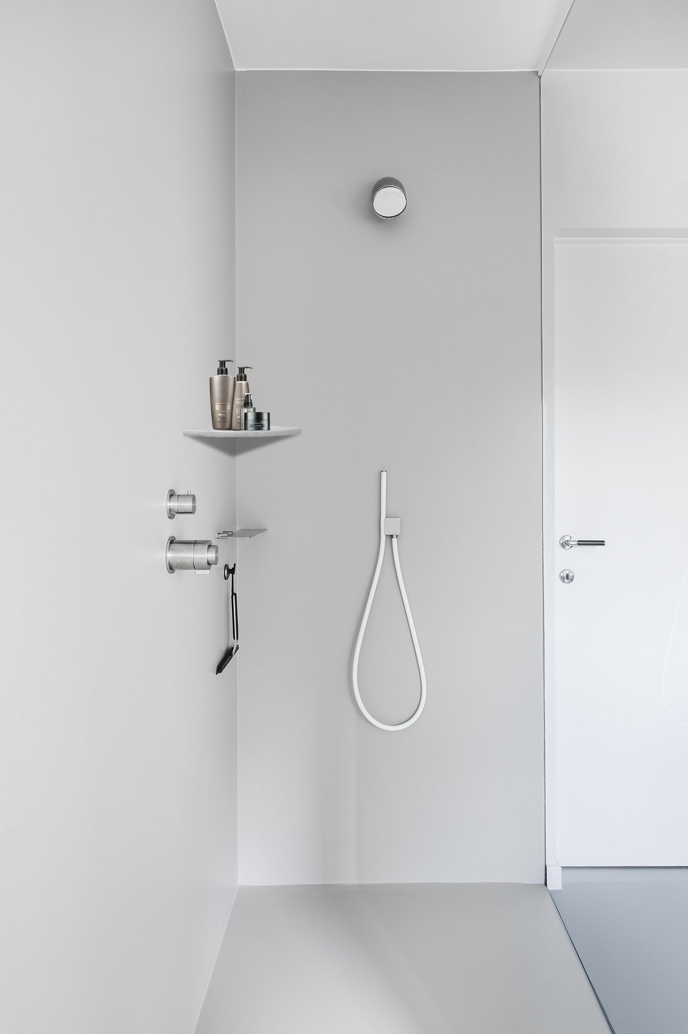 9 x 9 Carrara White Marble Corner Shower Shelf