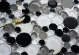 Glass Mosaic Tile, "Bubble Collection", GM 4102A - Tapioca, 12"X12"