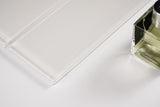 Glass Subway Tile, Oracle Collection, GTSU 001 - Super White, 3"X12", 4 Pieces per SQFT