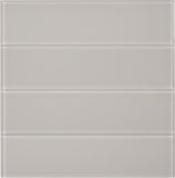 Glass Subway Tile, Oracle Collection, GTSU 002- Silver Gray, 3"X12", 4 Pieces per SQFT