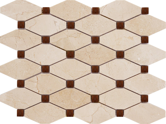 Marble and Glass Mosaic Tile, 