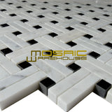 Marble Mosaic Tile, "Knot Collection", MM 7202 - Net, 11"X11"