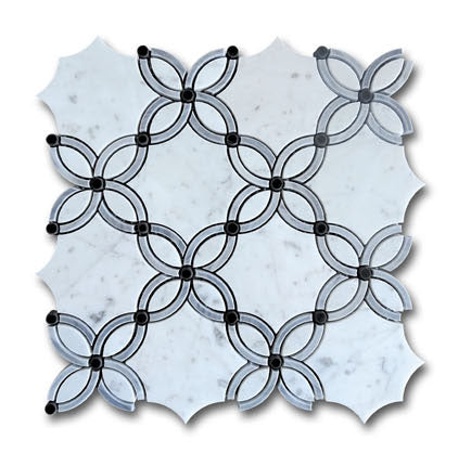Waterjet Design Marble Mosaic Tile, WJM 1003 - Passion, 11