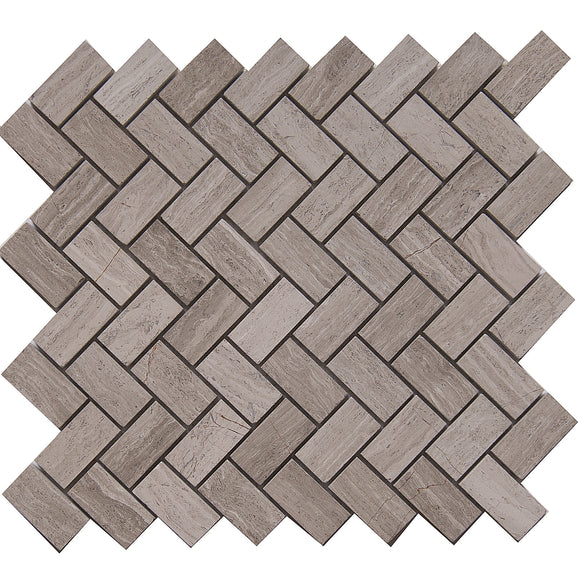 White Oak Marble Mosaic Tile, WOMM1CRO, Chip Size 1
